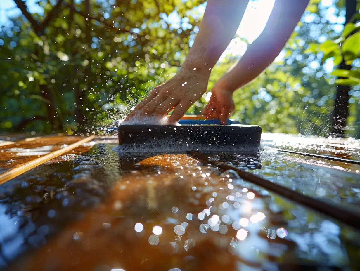 Comment utiliser du savon noir pour un nettoyage efficace de votre terrasse en bois